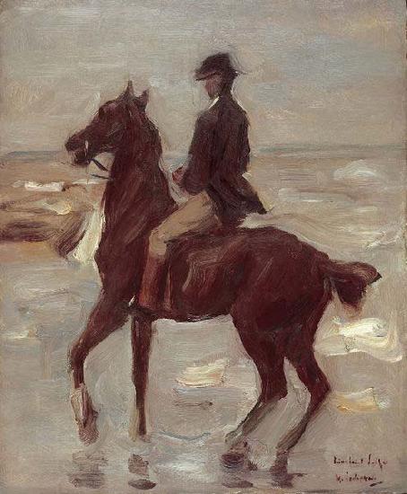 Max Liebermann Reiter am Strand nach links oil painting picture
